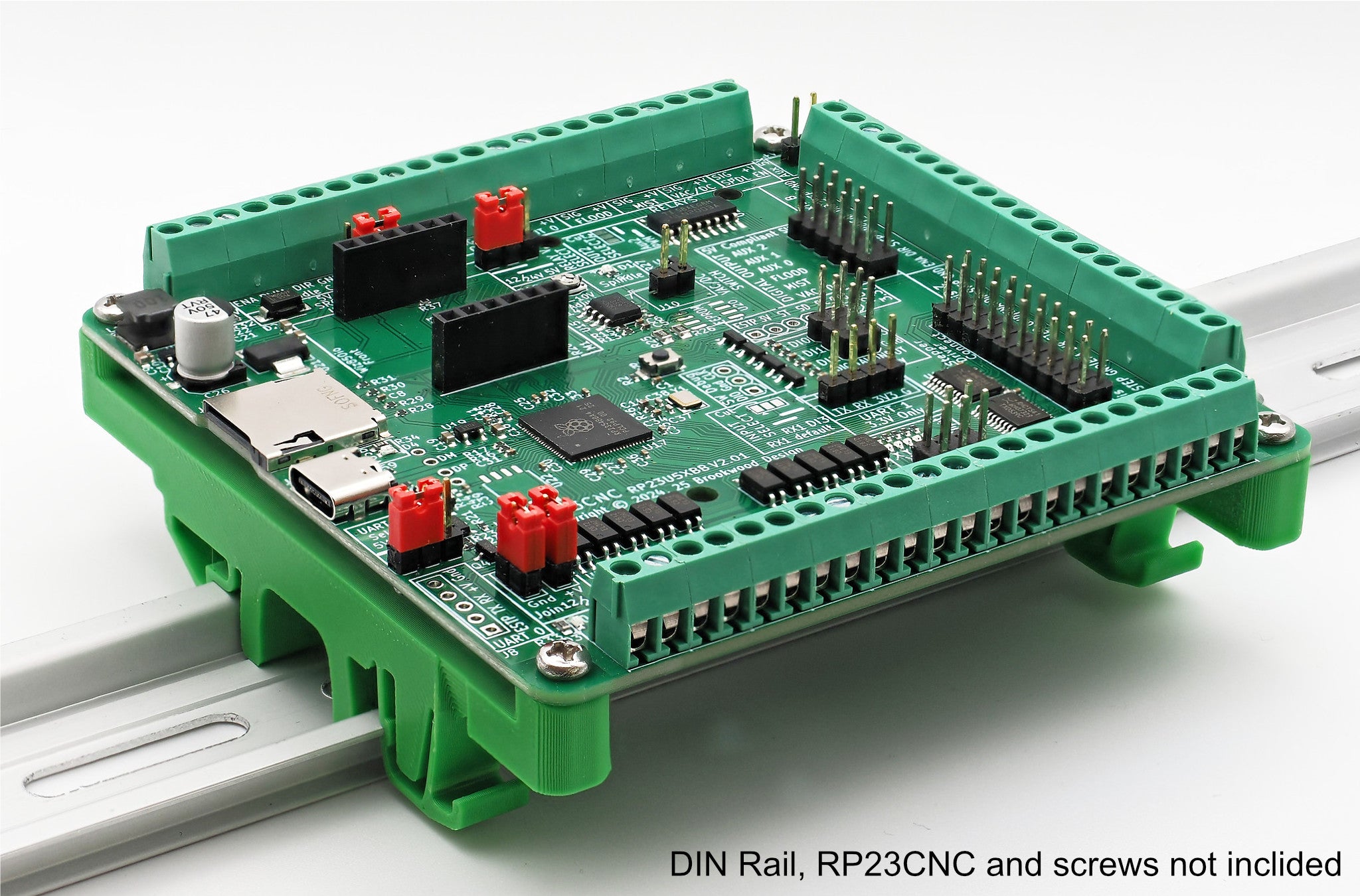 DIN Rail mounting brackets for RP23CNC