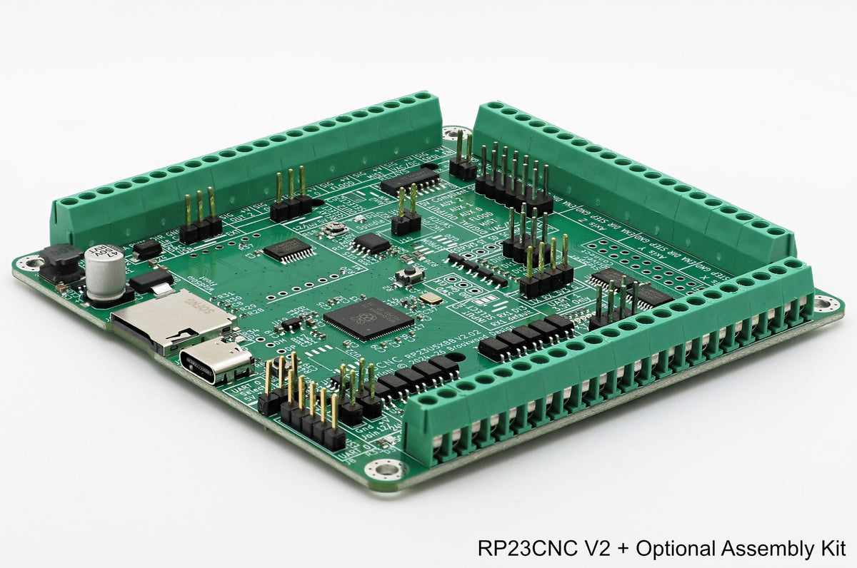 5 Axis grblHAL CNC controller - RP23CNC. Board + Assembly Kit.