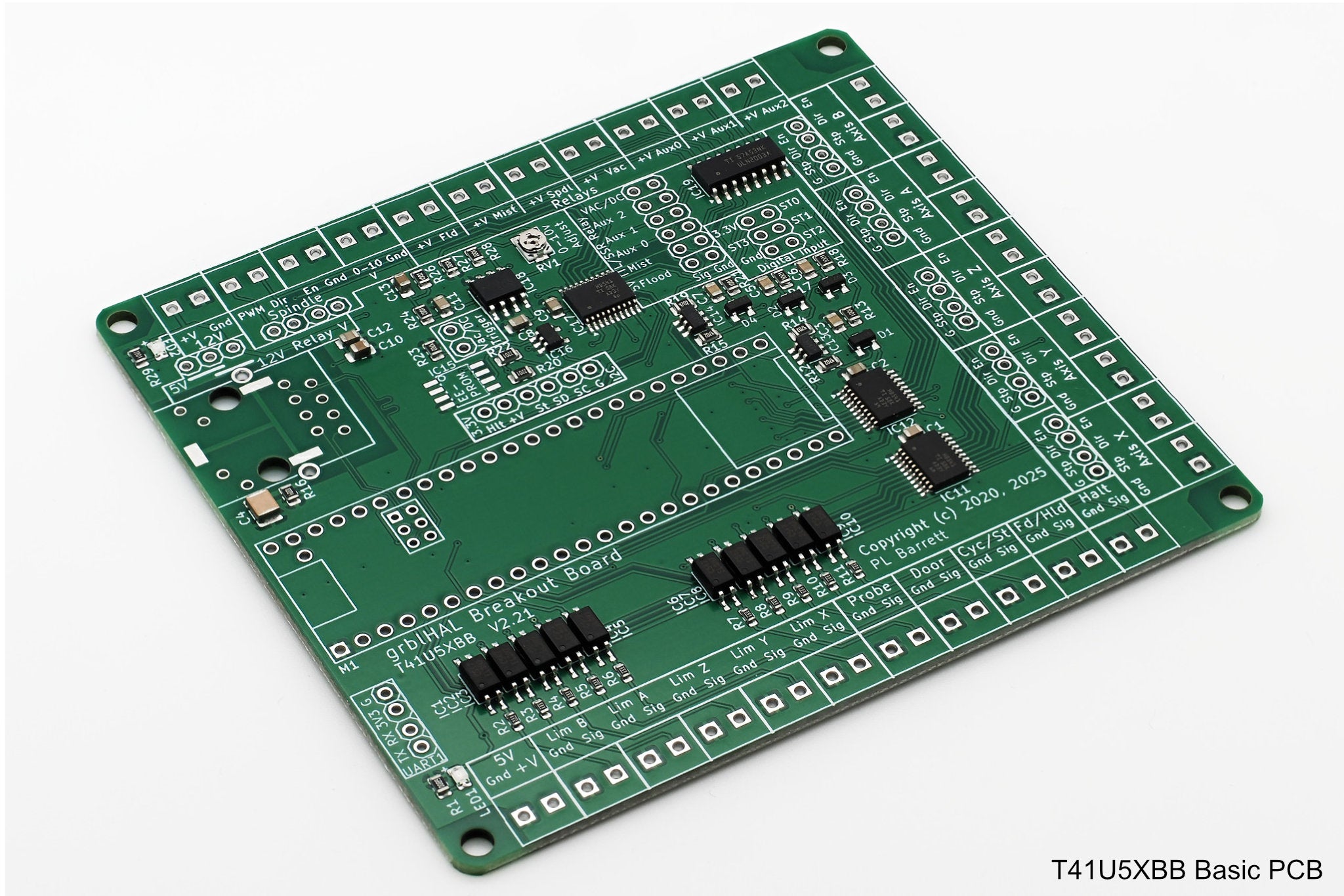 5 Axis grblHAL CNC motion controller for Teensy 4.1 - T41U5XBB. Board only.