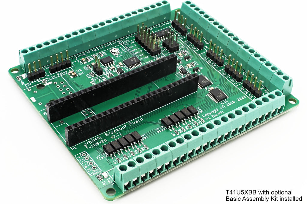 5 Axis grblHAL CNC motion controller for Teensy 4.1 - T41U5XBB. Board + Assembly Kit