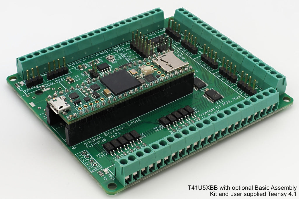 5 Axis grblHAL CNC motion controller for Teensy 4.1 - T41U5XBB. Board + Assembly Kit